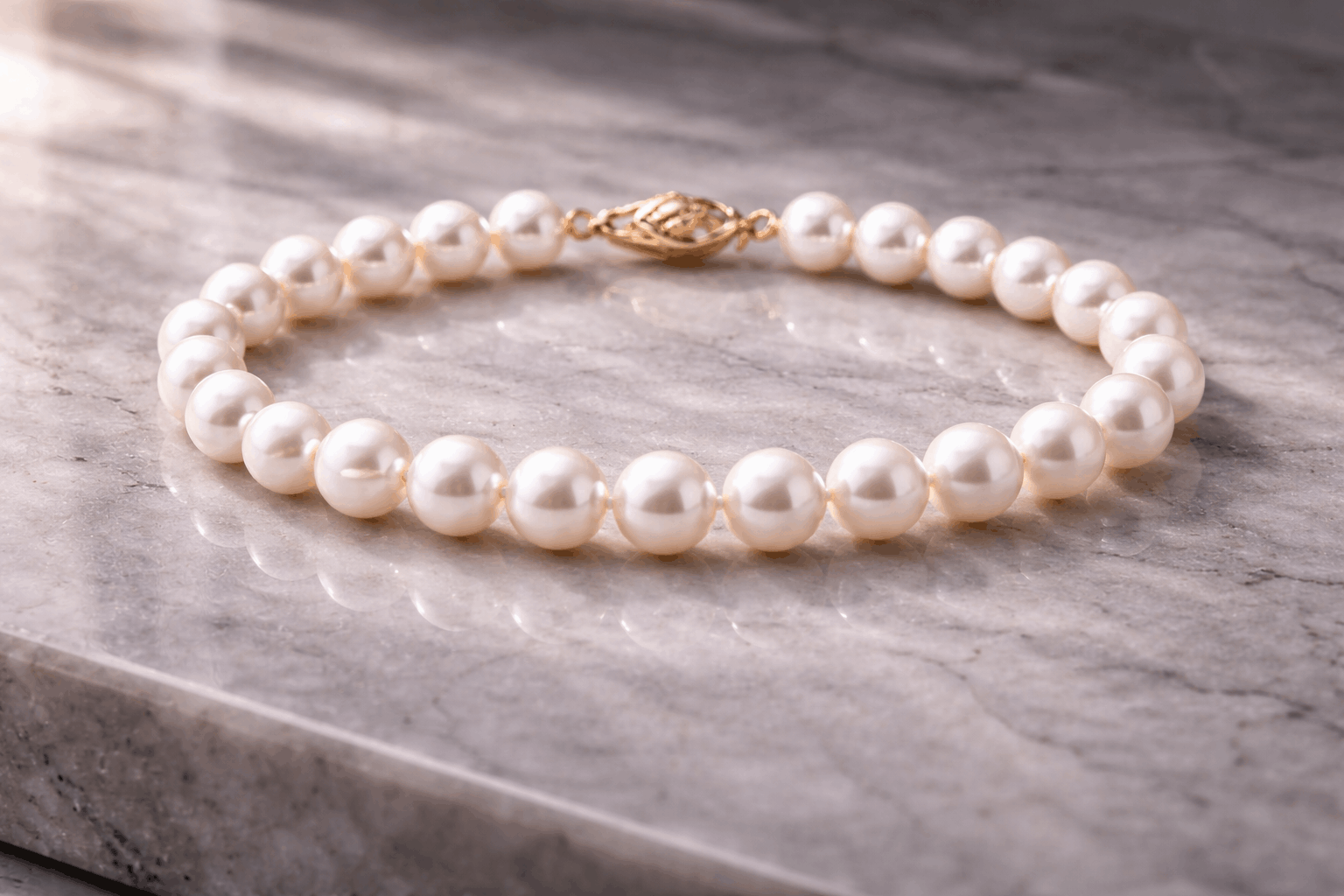 Pulseiras de pérolas Akoya no mercado britânico