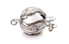 Fecho em Buckingham - 14k Ouro Branco