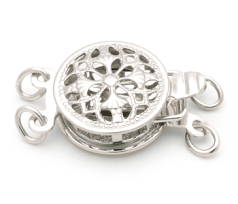 Fecho em Sussex - Ouro Branco 14k