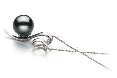 8-9mm taitiano Pingente em Vendas Preto