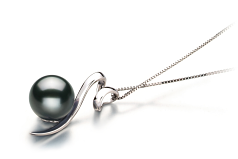 8-9mm taitiano Pingente em Vendas Preto