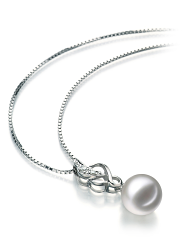 8-9mm Akoya japonesa Pingente em Naomi Branco