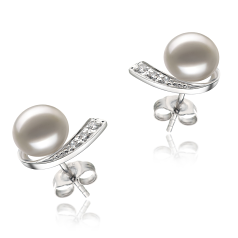 7-8mm Água doce Conjunto de brincos em Cláudia Branco