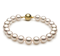 8.5-9mm Akoya japonesa Pulseira em Hanadama 7,5 polegadas Branco