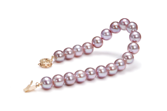 8.5-9.5mm Água doce Pulseira em Lavanda