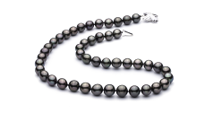 9.2-10.9mm taitiano Colar em Preto