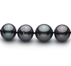 9.1-11mm taitiano Colar em Preto