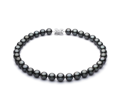 11-13.5mm taitiano Colar em Preto