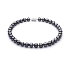 11.1-11.9mm taitiano Colar em Preto