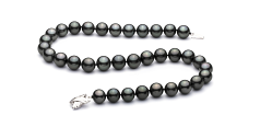 11.1-13.8mm taitiano Colar em Preto
