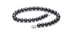 12-12.9mm taitiano Colar em Preto