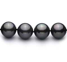 12-12.9mm taitiano Colar em Preto