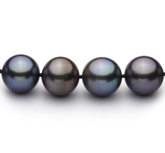 11.1-12.9mm taitiano Colar em Multicolorido