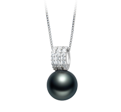 12-13mm taitiano Pingente em Colette Preto