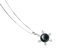 12-13mm Água doce Pingente em Melhores Preto
