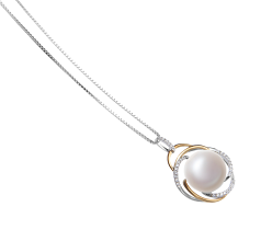 12-13mm Água doce Pingente em Zina Branco