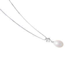 10-11mm Água doce Pingente em Selvagem Branco