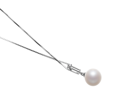10-11mm Água doce Pingente em Adaptável Branco