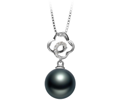 10-11mm taitiano Pingente em Yael Preto