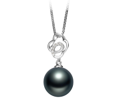 10-11mm taitiano Pingente em Yael Preto