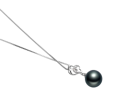 10-11mm taitiano Pingente em Yael Preto