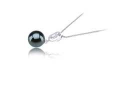 9-10mm taitiano Pingente em Kimberly Preto