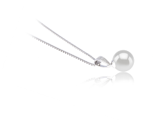 8-9mm Akoya japonesa Pingente em Mosina Branco