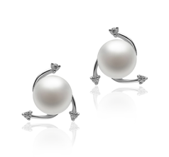 7-8mm Água doce Conjunto de brincos em Selene Branco