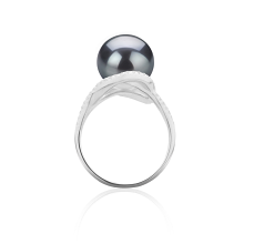 10-11mm taitiano Anel em Maddie Preto