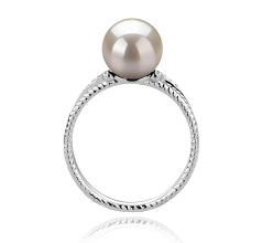 8-9mm Akoya japonesa Anel em Rahara Branco