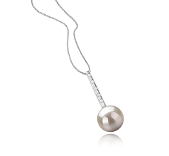 10-11mm Água doce Pingente em Venda Branco