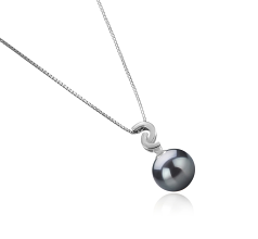 10-11mm taitiano Pingente em Eilidh Preto
