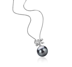 10-11mm taitiano Pingente em Vênus Preto