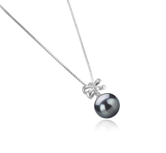 10-11mm taitiano Pingente em Vênus Preto