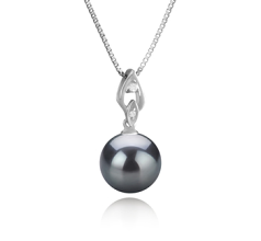 11-12mm taitiano Pingente em Frida Preto