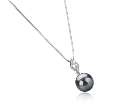 11-12mm taitiano Pingente em Frida Preto