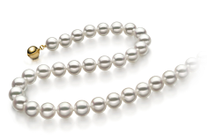8-8.5mm Akoya japonesa Colar em Hanadama 16 polegadas Branco