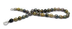 8-10mm taitiano Colar em 16 polegadas Multicolorido