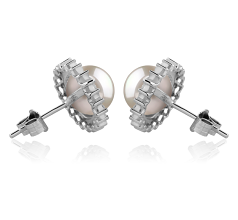7-8mm Água doce Conjunto de brincos em Sonho Branco