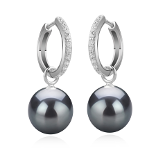 10-11mm taitiano Conjunto de brincos em Rosalind Preto