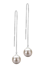 8-9mm Água doce Conjunto de brincos em Dottie Branco