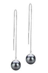 8-9mm Água doce Conjunto de brincos em Dottie Preto
