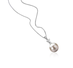 8-9mm Akoya japonesa Pingente em Ellice Branco