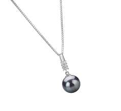 9-10mm taitiano Pingente em Thelma Preto