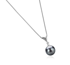 9-10mm taitiano Pingente em Ailani Preto
