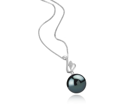 12-13mm taitiano Pingente em Dixie Preto