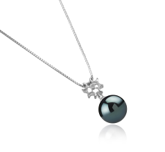 11-12mm taitiano Pingente em Tatiana Preto
