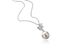 9-10mm Água doce Pingente em Branco Branco