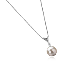 9-10mm Água doce Pingente em Ailani Branco