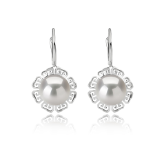 12-13mm Água doce - Edison Conjunto de brincos em Edison Blenda Branco